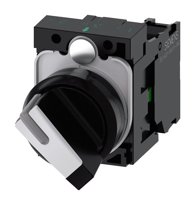 3SU1100-2BF60-1BA0 SELECTOR SW, SPST-NO, 10A, 500V, SCREW SIEMENS