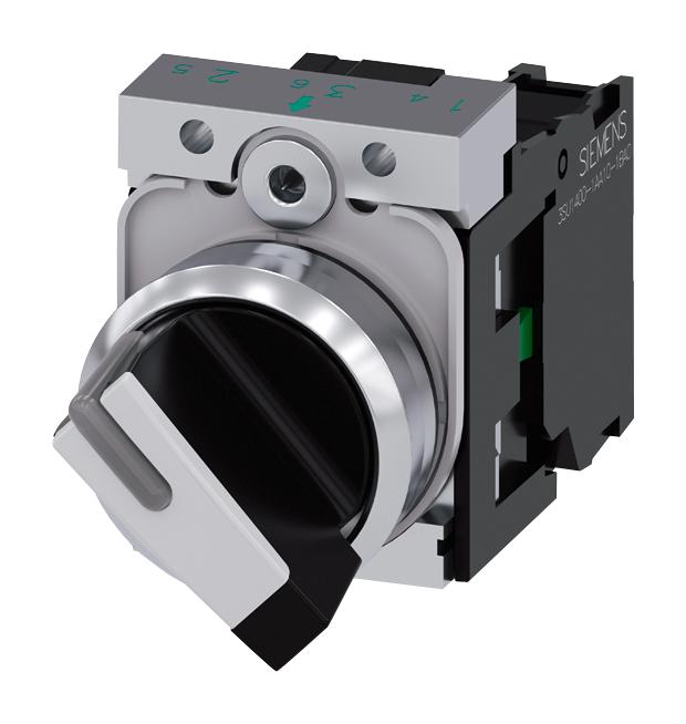 3SU1150-2BF60-1BA0 SELECTOR SW, SPST-NO, 10A, 500V, SCREW SIEMENS