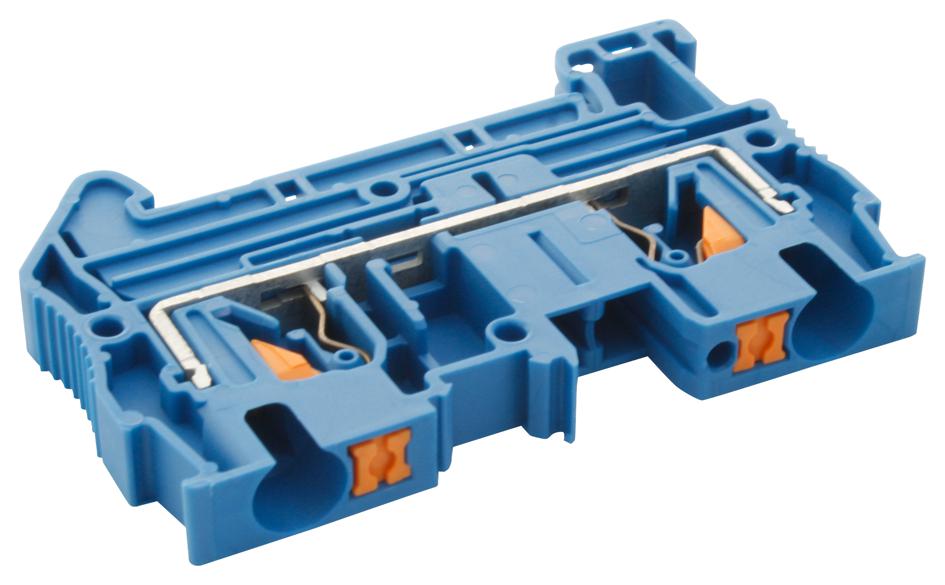 PT 4 BU TERMINAL BLOCK, DIN RAIL, 2POS, 10AWG PHOENIX CONTACT