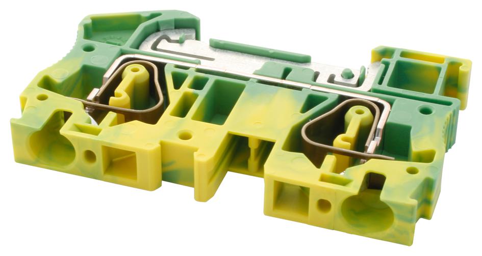 ST 6-PE TERMINAL BLOCK, DIN RAIL, 2POS, 8AWG PHOENIX CONTACT