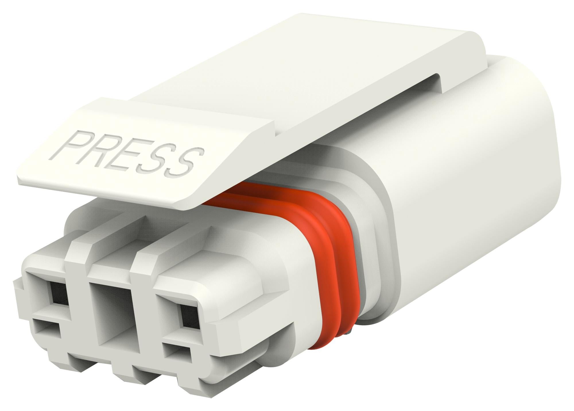 1-2834074-2 PLUG HOUSING, 2POS, THERMOPLASTIC, WHITE TE CONNECTIVITY