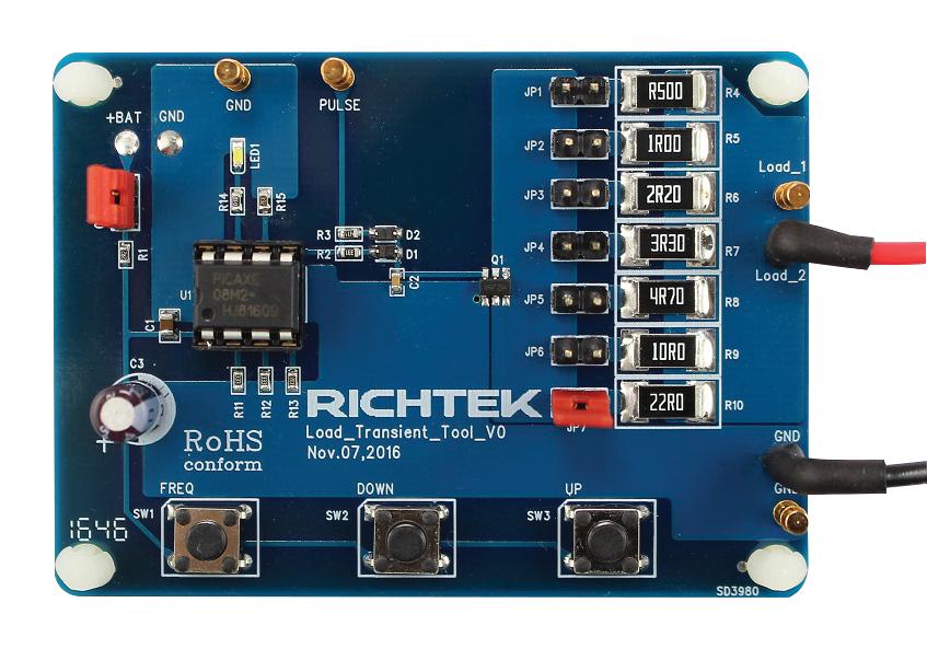 RD0004 BOARD, FAST LOAD TRANSIENT TESTING RICHTEK