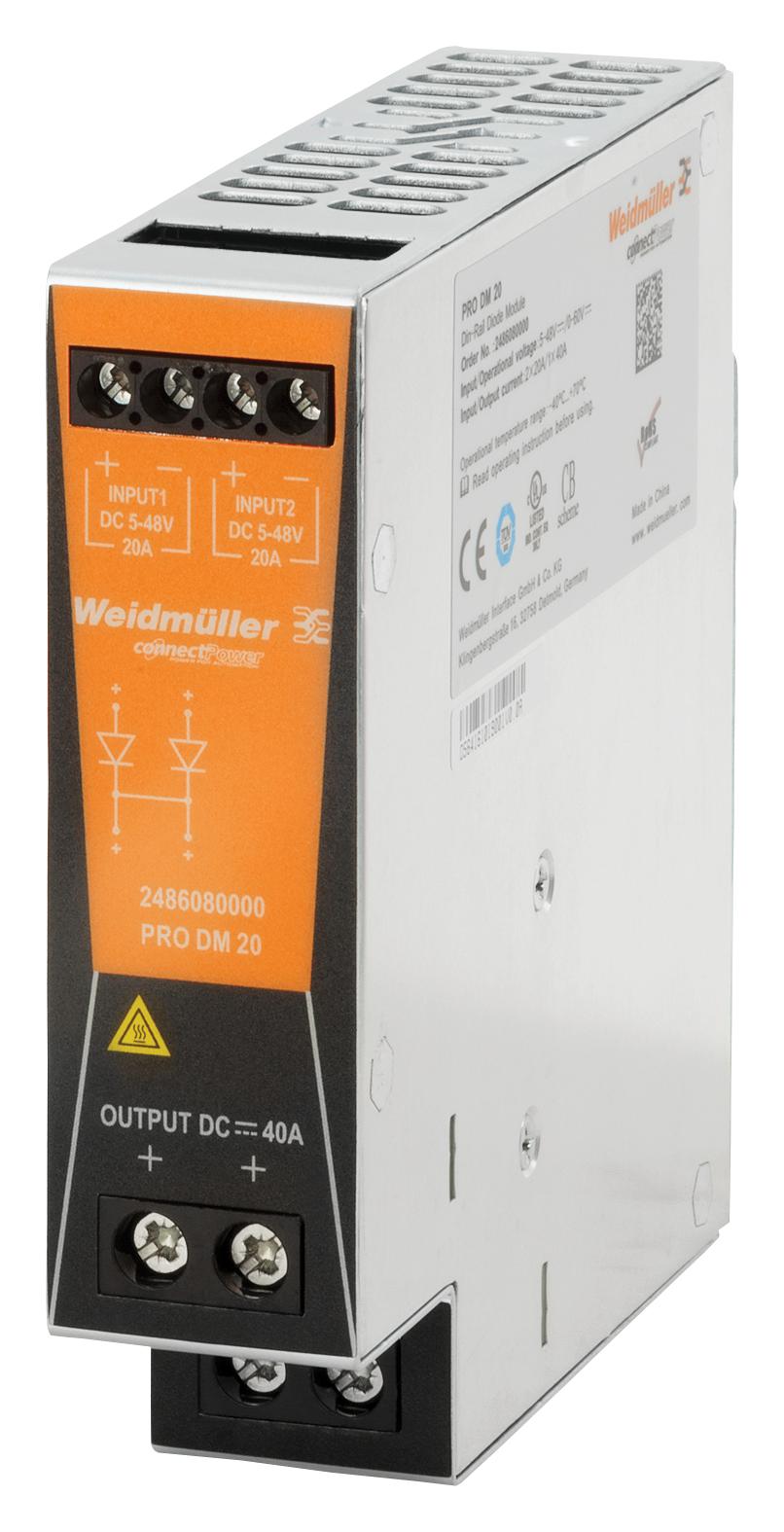2486080000 DC-DC CONVERTER, 24V, 30A WEIDMULLER