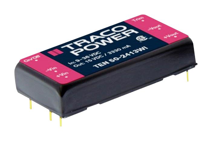 TEN 50-2415WI DC-DC CONVERTER, 24V, 2.08A TRACO POWER