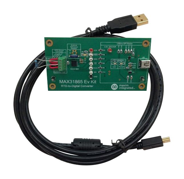 MAX31865EVKIT# EVAL BOARD, RTD TO DIGITAL CONVERTER MAXIM INTEGRATED / ANALOG DEVICES