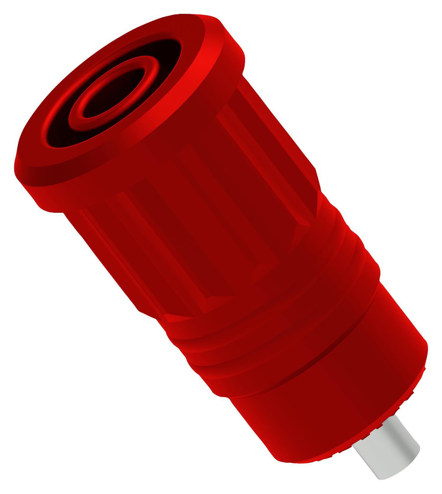 76-1702 BANANA JACK, 4MM, 25A, SOLDER, RED TENMA