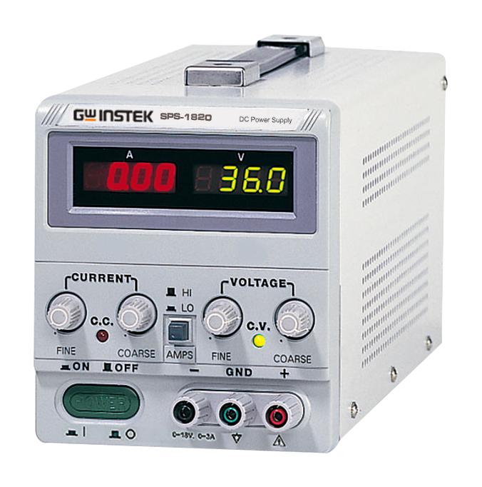 SPS-1820 POWER SUPPLY, 1 O/P, 20A, 18V, ADJ GW INSTEK
