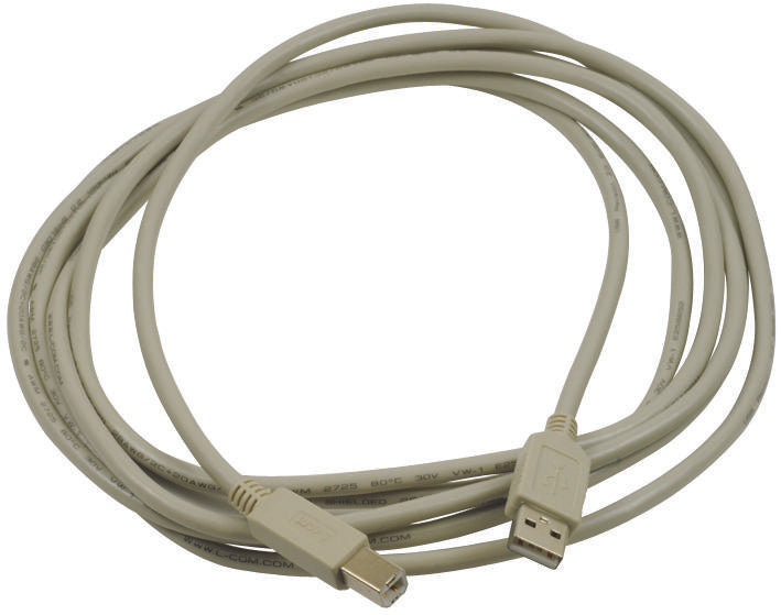 CSMUAB-3M USB CABLE, 2.0 A PLUG-B PLUG, 3M, GREY L-COM