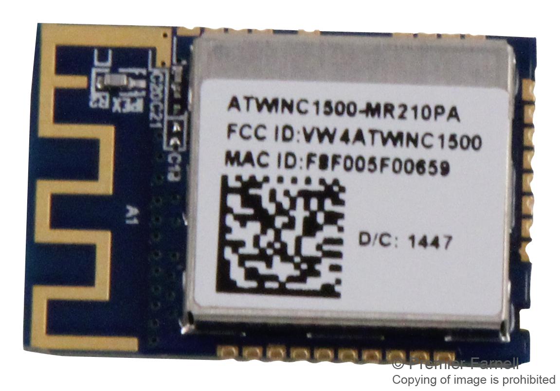 ATWINC1500-MR210PB1954 SMART CONNECT IOT MODULE, 2.412-2.472GHZ MICROCHIP