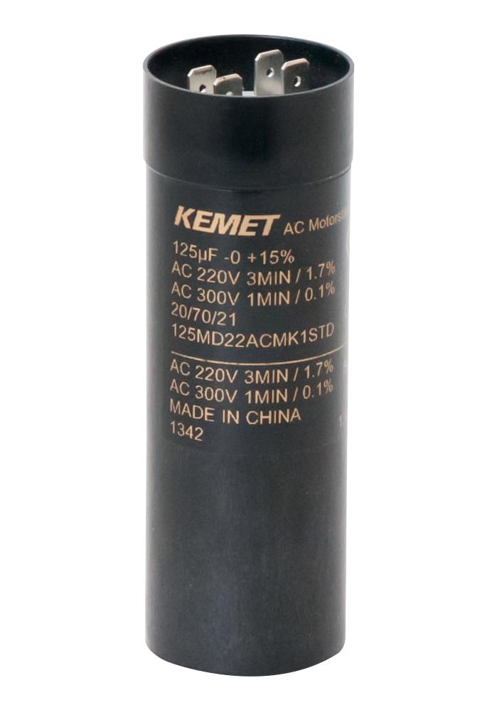 060MS22AAMA1STD CAP, 60µF, 220VAC, ALU ELEC, CAN KEMET