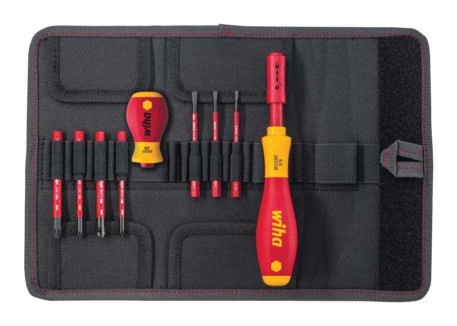 41233 SCREWDRIVER SET, SLOTTED/POZIDRIV, 9PCS WIHA