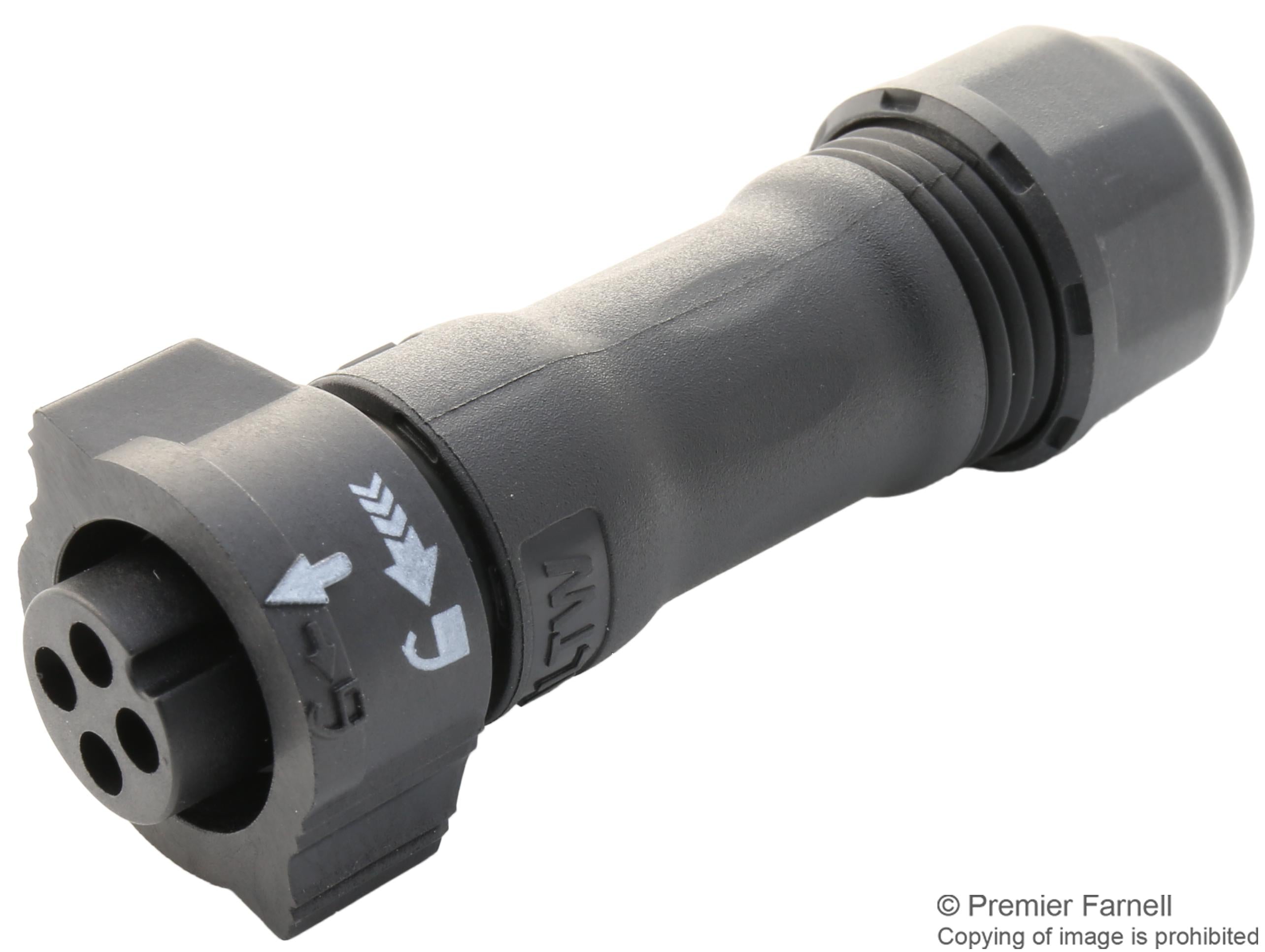 BB-04BFFA-QL8LPP INDUSTRIAL CIRCULAR, RCPT, 4POS, CABLE AMPHENOL LTW