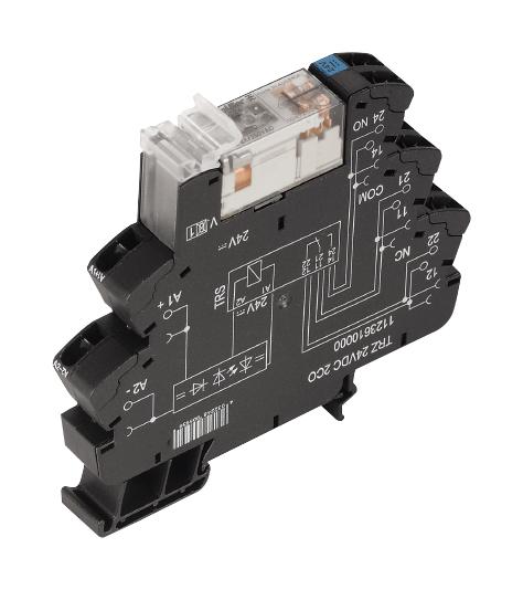 1123610000 POWER RELAY, DPDT, 8A, 250VAC, DIN RAIL WEIDMULLER