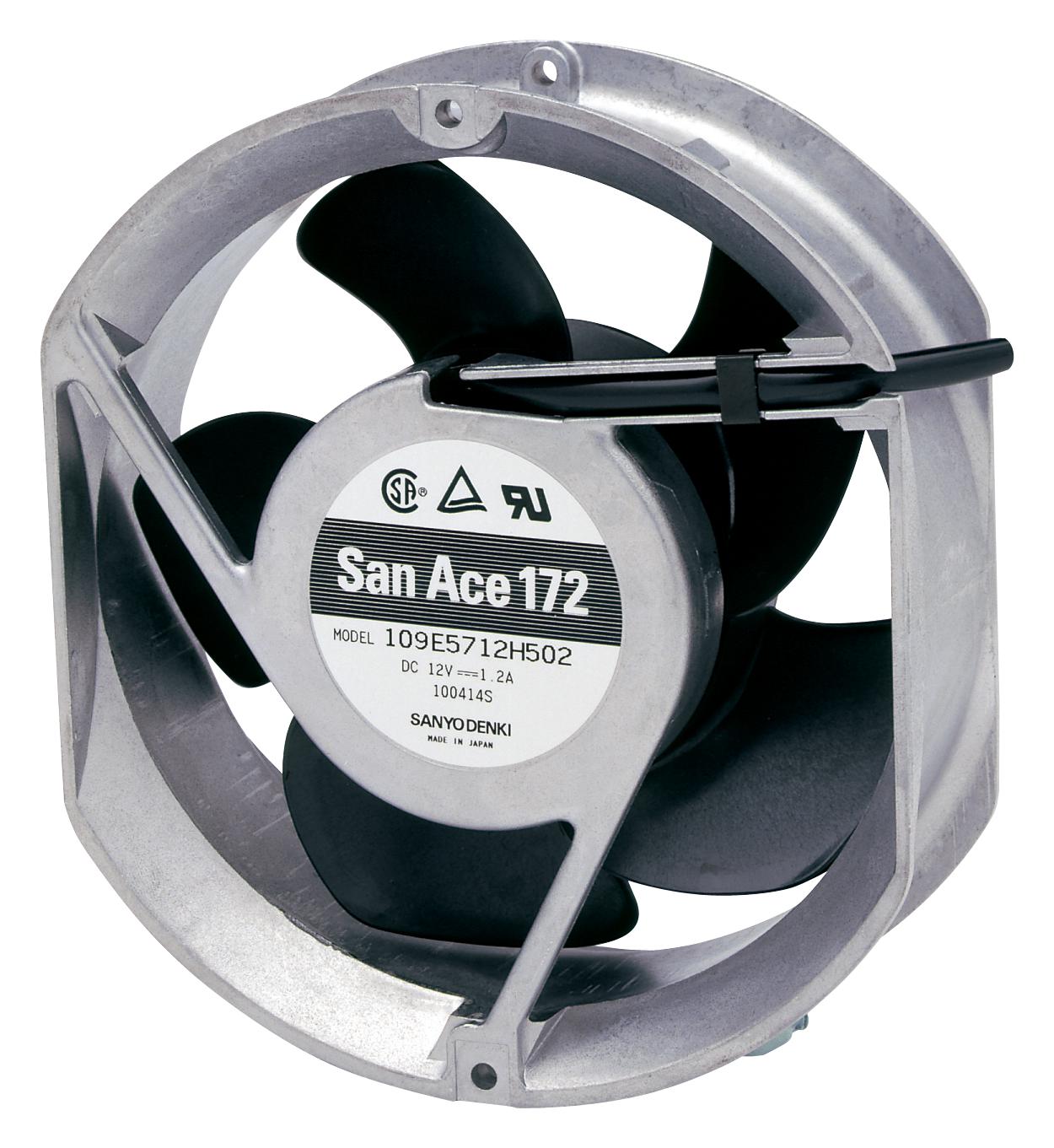 109L5748H501 AXIAL FAN, 172MM, 48VDC, 226CFM, 52DBA SANYO DENKI