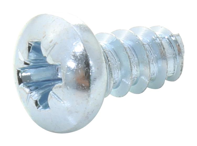 N4 0.250 PRST60 Z100 PAN HEAD POZIDRIV SCREW, STEEL, N4-20 TR FASTENINGS