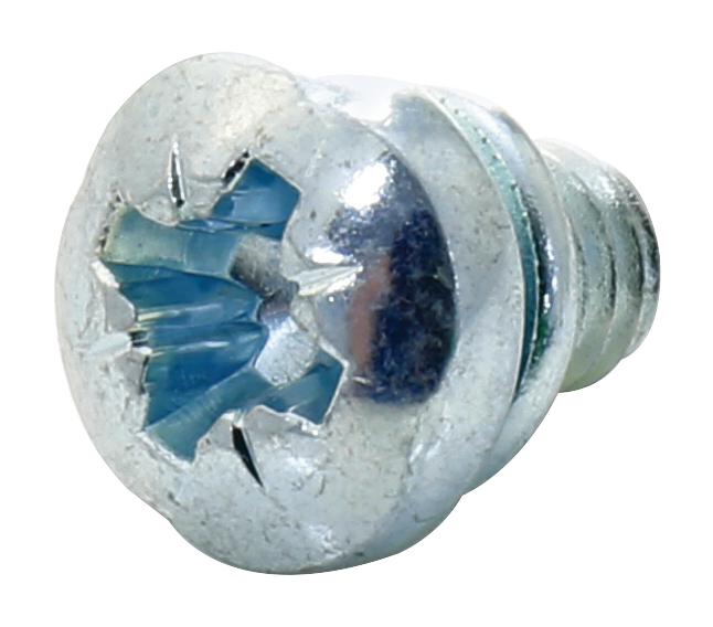 M46PRSTSSZ100- SCREW W/SPRING WASHER, STEEL, M4, PK100 TR FASTENINGS