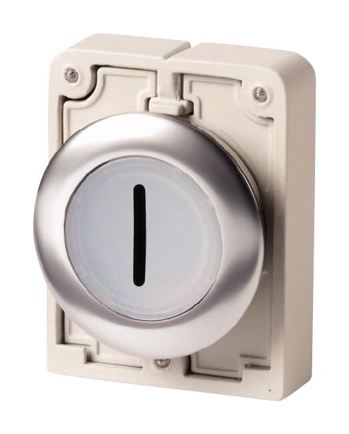 M30C-FDL-W-X1 SWITCH ACTUATOR, 30MM ILLUM PB, WHITE EATON MOELLER