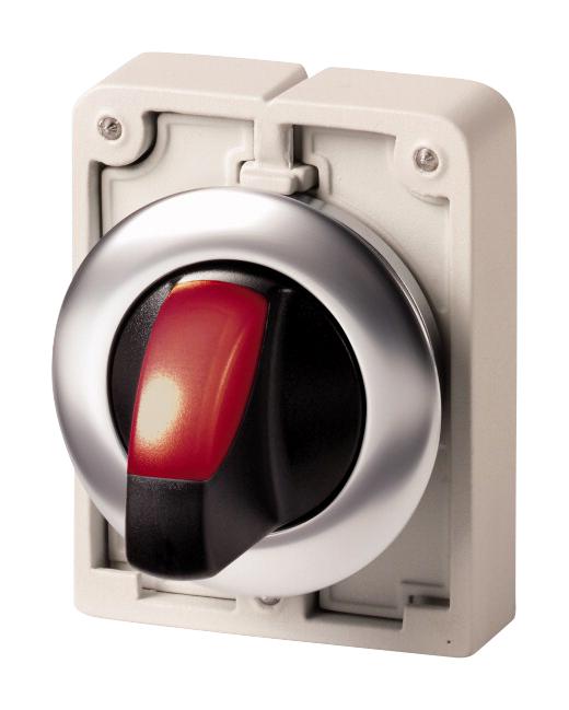 M30C-FWRLK-R SWITCH ACTUATOR, 30MM ILL SELECTOR, RED EATON MOELLER