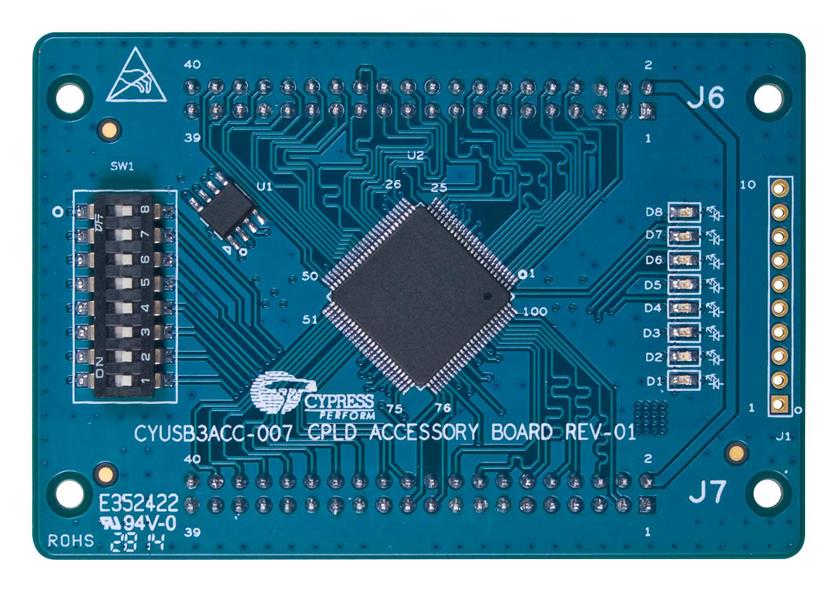 CYUSB3ACC-007 CPLD BOARD, SUPERSPEED EXPLORERKIT CYPRESS - INFINEON TECHNOLOGIES