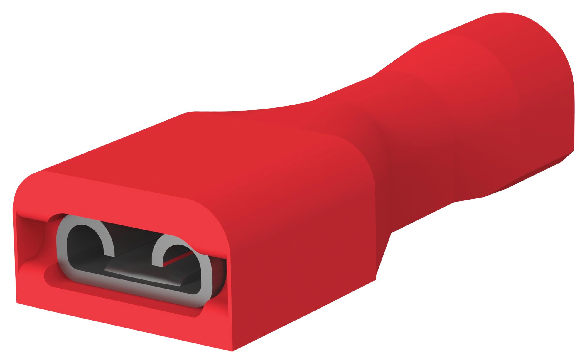 2-520181-2 FEMALE DISCONNECT, 4.75MM, 22-18AWG, RED AMP - TE CONNECTIVITY