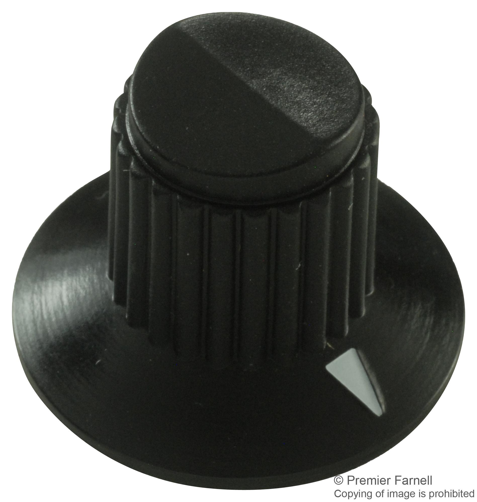 11K5015-JMNB KNOB, ROUND KNURLED, NYLON, 22.71MM GRAYHILL