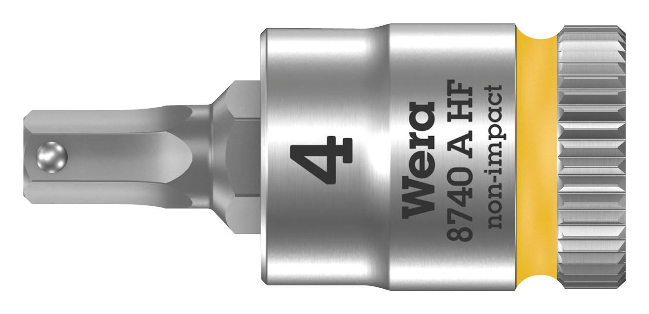8740 4 X 28MM BIT SOCKET, HEX, SIZE 4MM, 28MM WERA