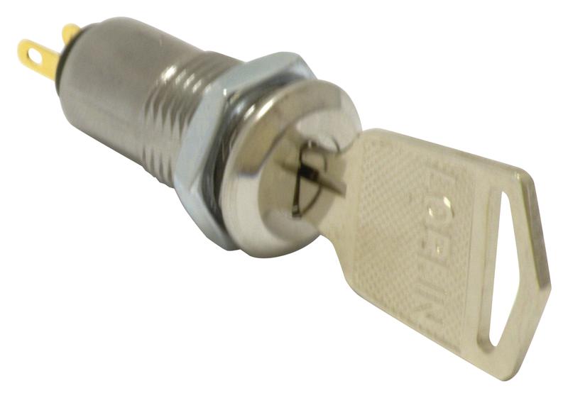 SKL-12-B-D-2 KEY LOCK SWITCH, SPST, 0.5A, 24V, SOLDER LORLIN