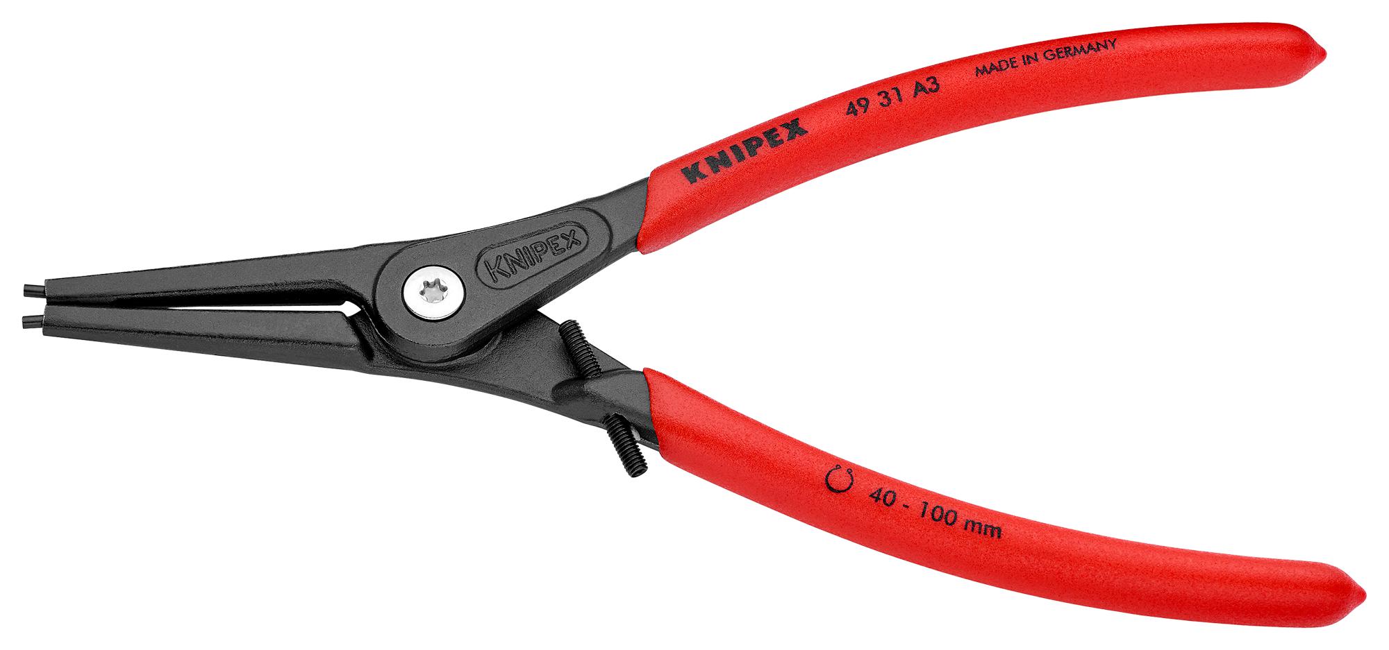 49 31 A3 CIRCLIP PLIER, EXTERNAL, 225MM KNIPEX