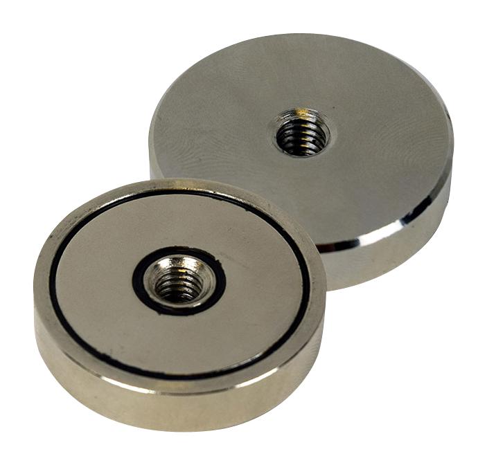 E1021/NEO SHALLOW POT MAGNET, NEODYMIUM, 20 X 6MM ECLIPSE MAGNETICS