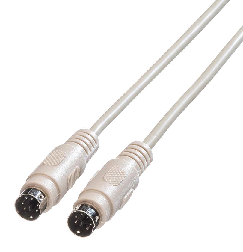 11.01.5818 COMPUTER CORD, MINI-DIN 6POS PLUG, 1.8M ROLINE