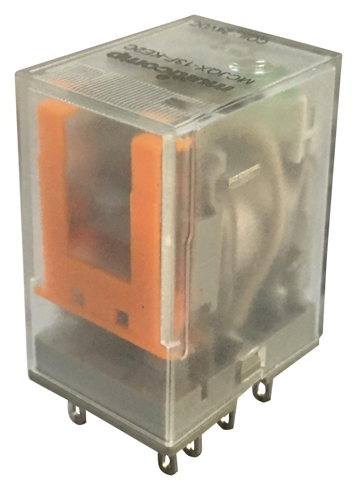 MCJQX-13F-KE2C-110VAC POWER RELAY, 110VAC, 5A, DPDT, SOCKET MULTICOMP
