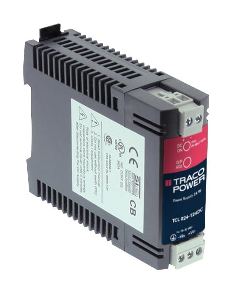 TCL 024-105 DC DC-DC CONVERTER, 5V, 5A TRACO POWER