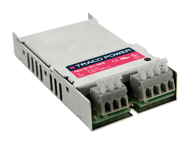 TEQ 20-2412WIR DC-DC CONVERTER, 12V, 1.67A TRACO POWER