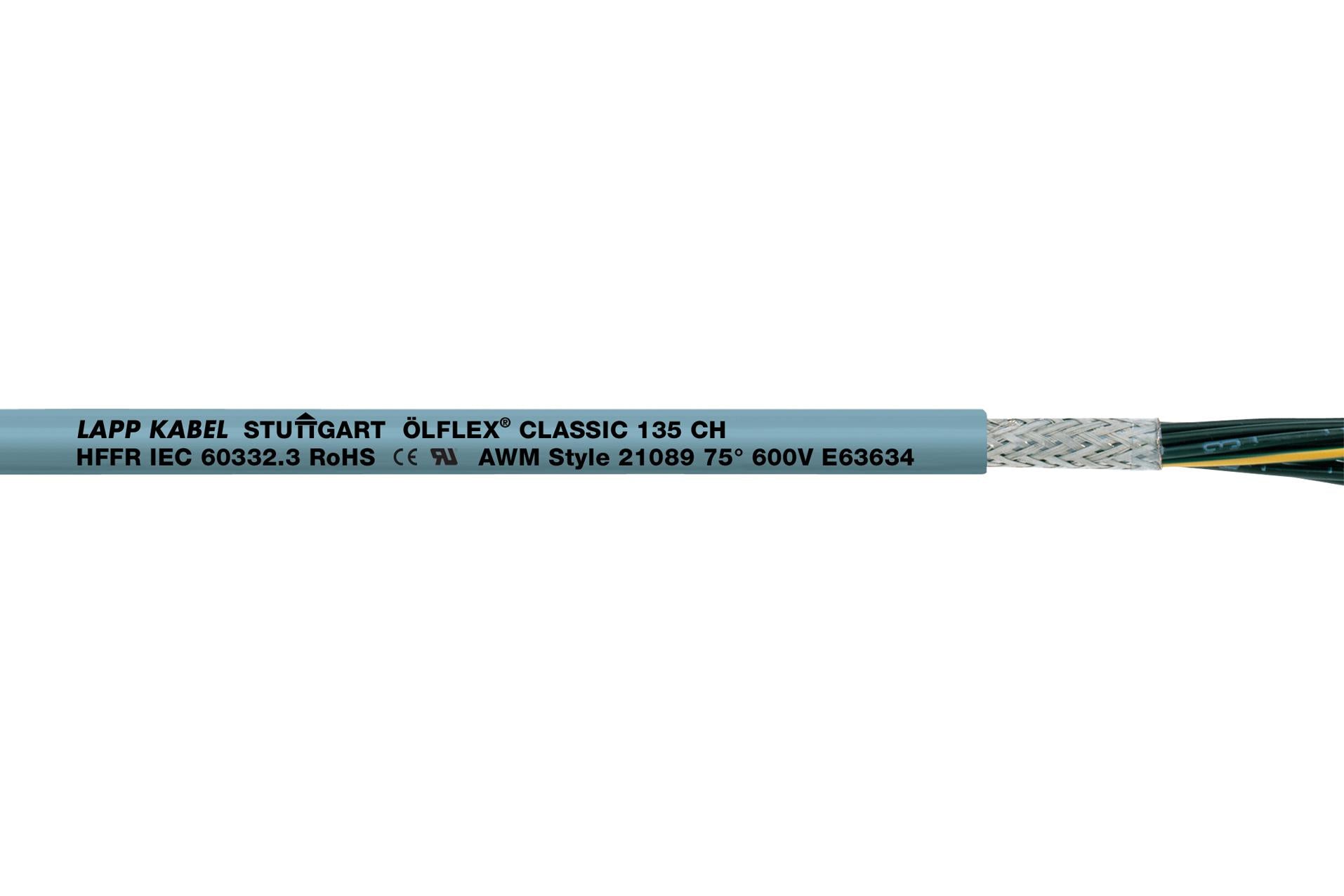 1123233 SHLD FLEX CABLE, 3COND, 0.75MM2, 50M LAPP KABEL