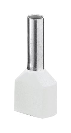 AI-TWIN 2X 0,5 - 8 WH TERMINAL, WIRE FERRULE, 20AWG, WHITE PHOENIX CONTACT