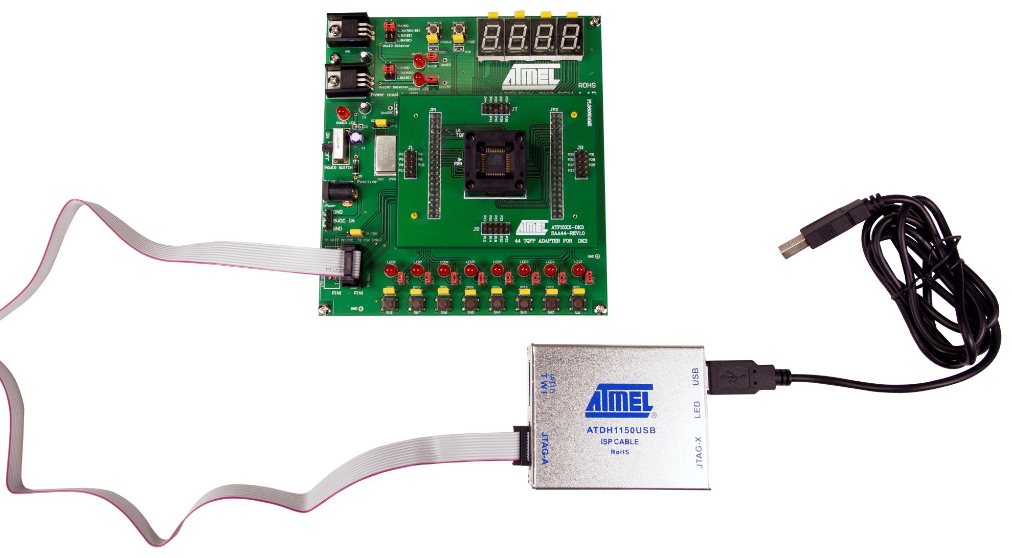 ATF15XX-DK3-U CPLD DEVELOPMENT/PROGRAMMER KIT, ATF15 MICROCHIP