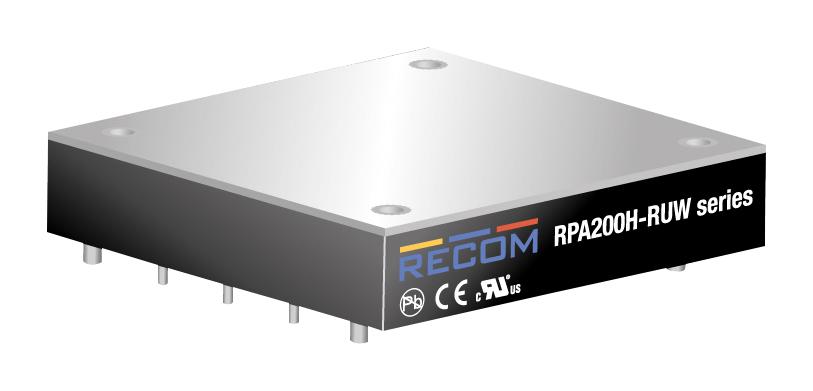 RPA200H-11012SRUW/P DC-DC CONVERTER, 12V, 17A RECOM POWER
