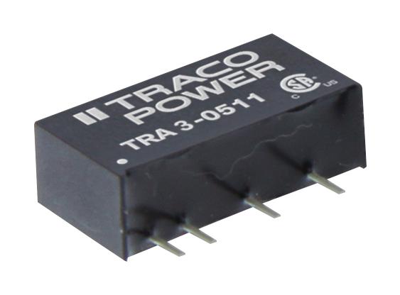 TRA 3-1211 DC-DC CONVERTER, 5V, 0.6A TRACO POWER