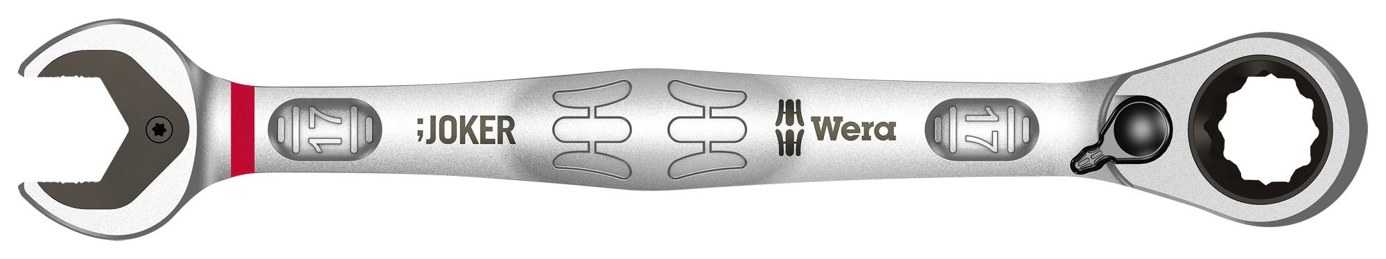 05020072001 COMBINATION WRENCH, RACHET, 17MM X 225MM WERA