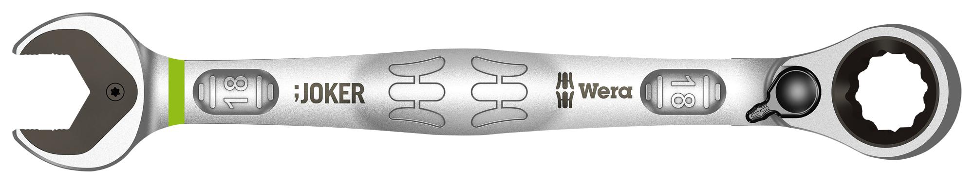 05020073001 COMBINATION WRENCH, RACHET, 18MM X 234MM WERA