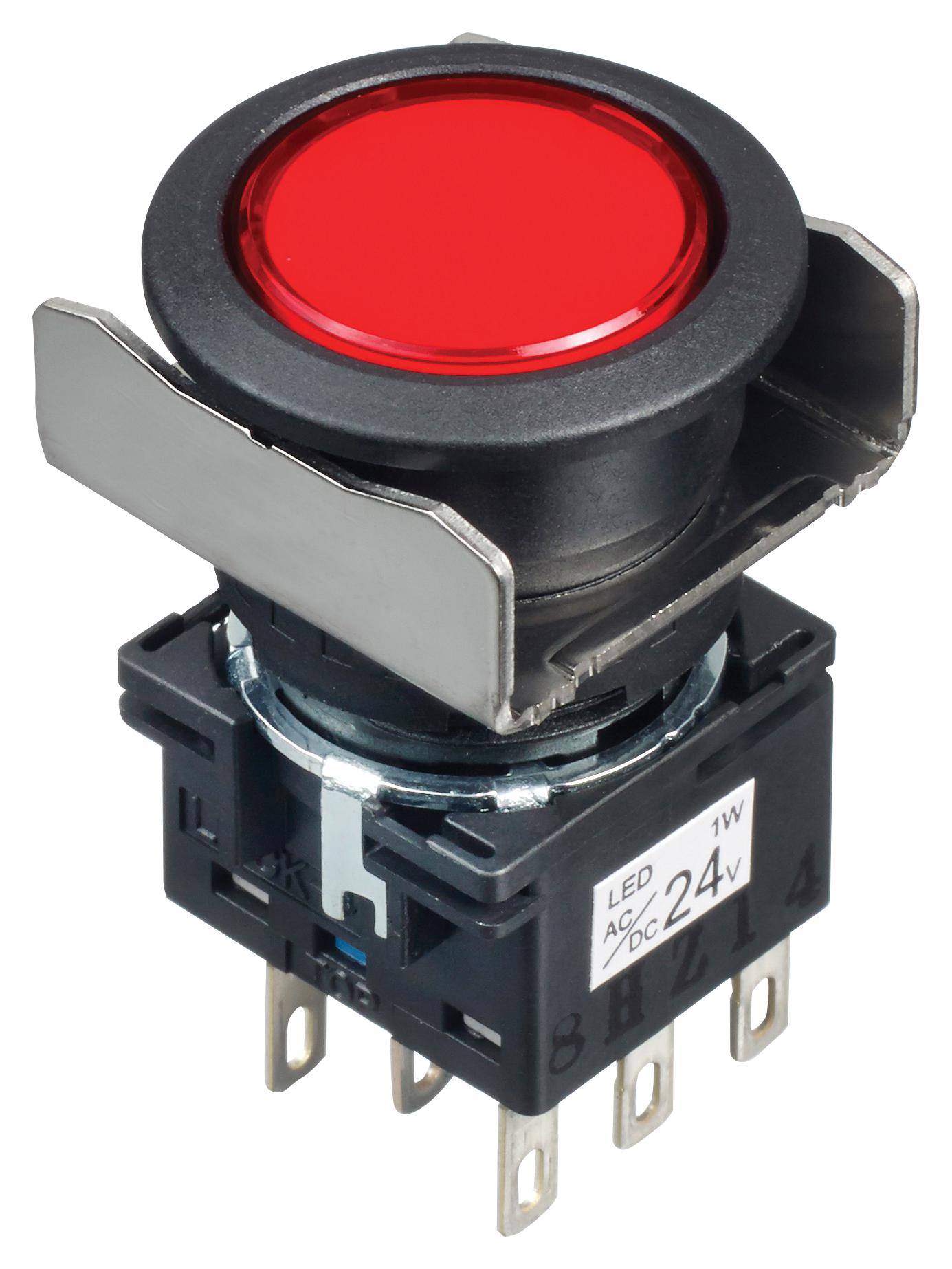 LB6L-A1T64R PB SWITCH, ILLUM, DPDT, 24VAC/DC, RED IDEC