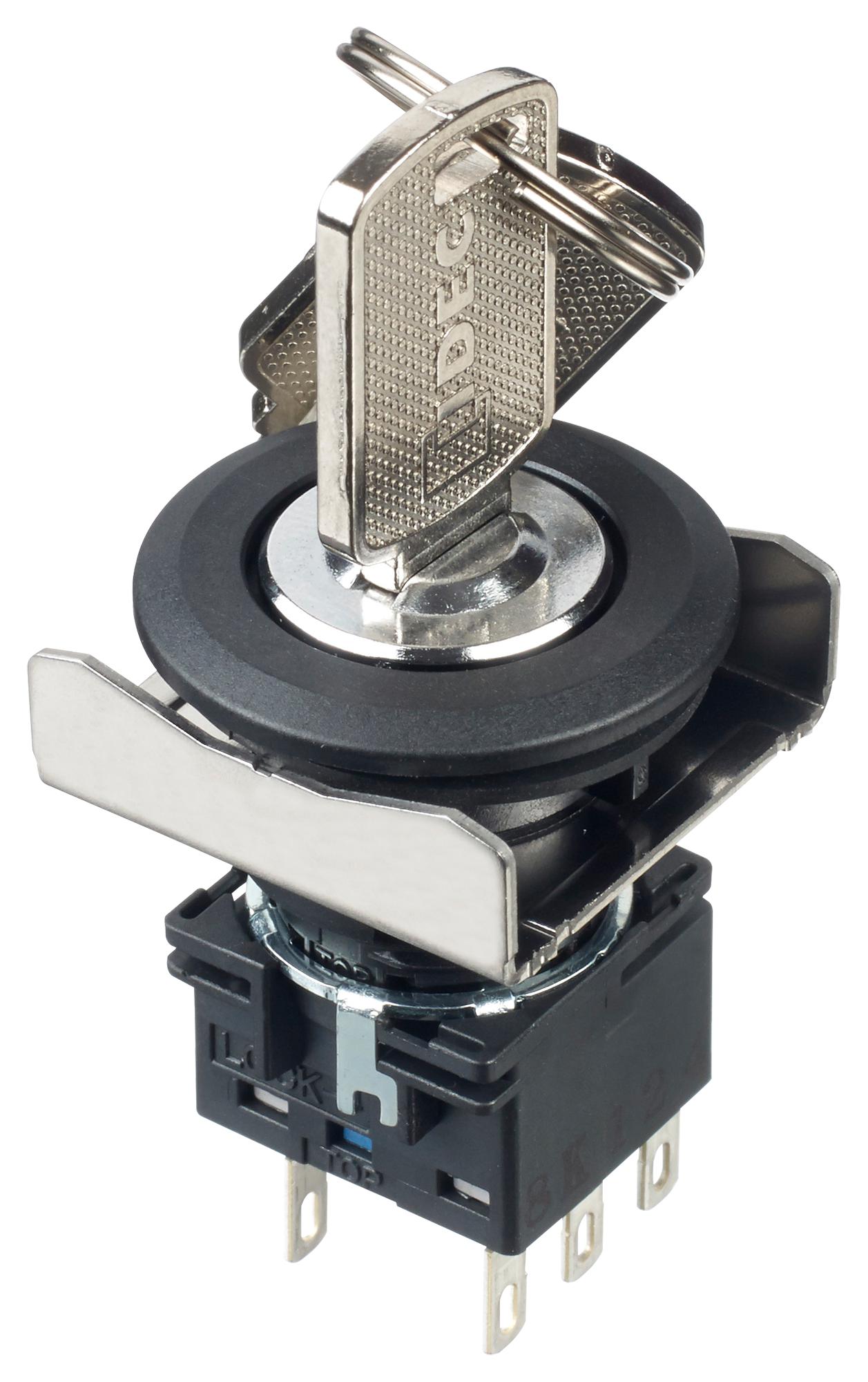 LBW6K-3ST6A KEYLOCK SWITCH, 3PDT, 3 POS, 5A, 250VAC IDEC