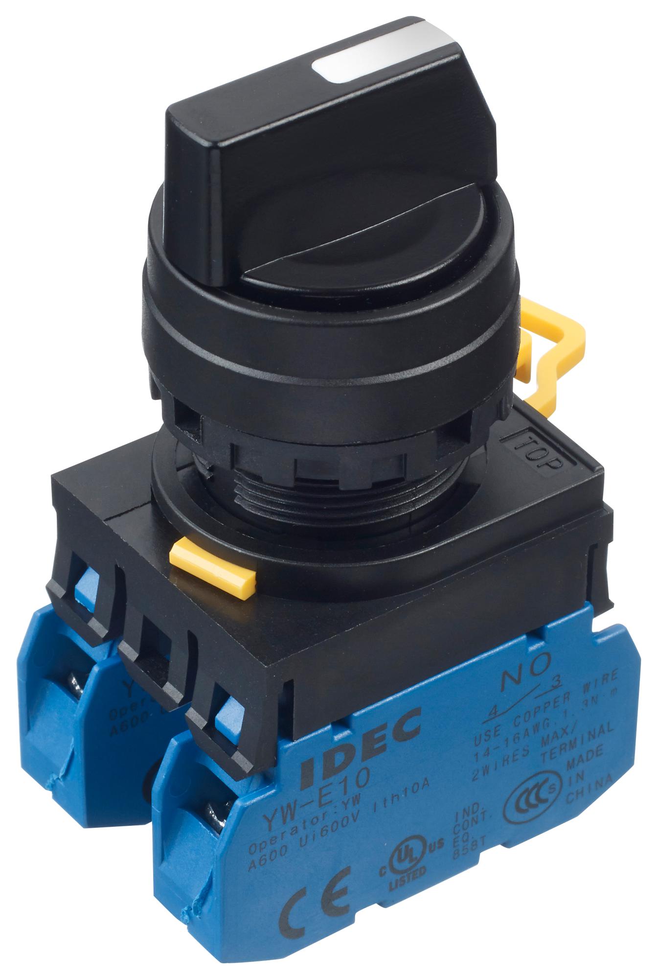 YW1S-33E20 ROTARY SWITCH, 3 POS, 10A, 120VAC IDEC