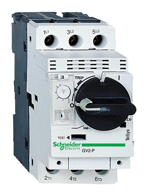 GV2P07 CIRCUIT BREAKER, 3 POLE, 2.5A, 690VAC SCHNEIDER ELECTRIC