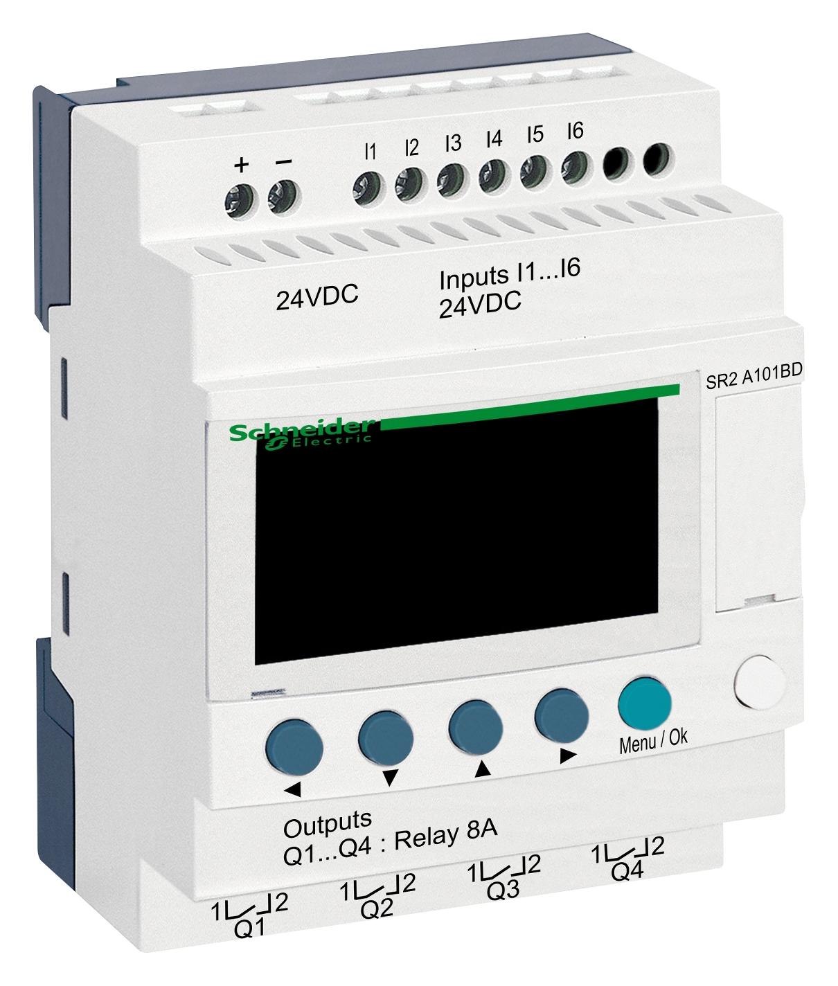 SR2A101BD COMPACT SMART RELAY, 10 I/O, 24V SCHNEIDER ELECTRIC