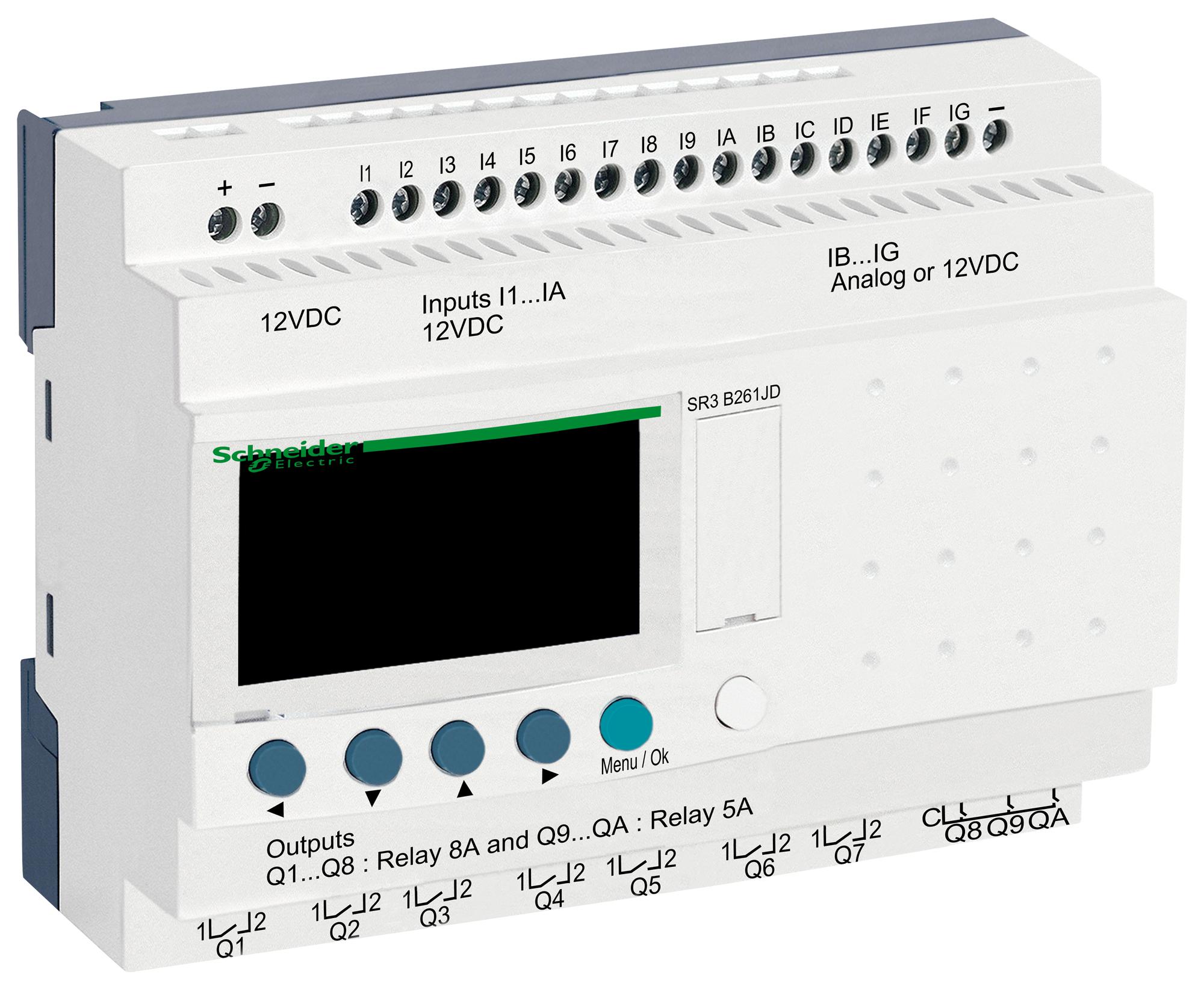 SR3B261JD MODULAR SMART RELAY, 32 I/O, 12V SCHNEIDER ELECTRIC