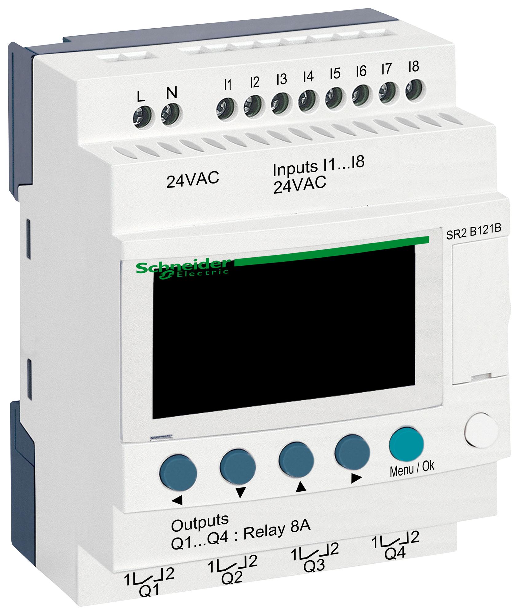 SR2B121B COMPACT SMART RELAY, 12 I/O, 24V SCHNEIDER ELECTRIC