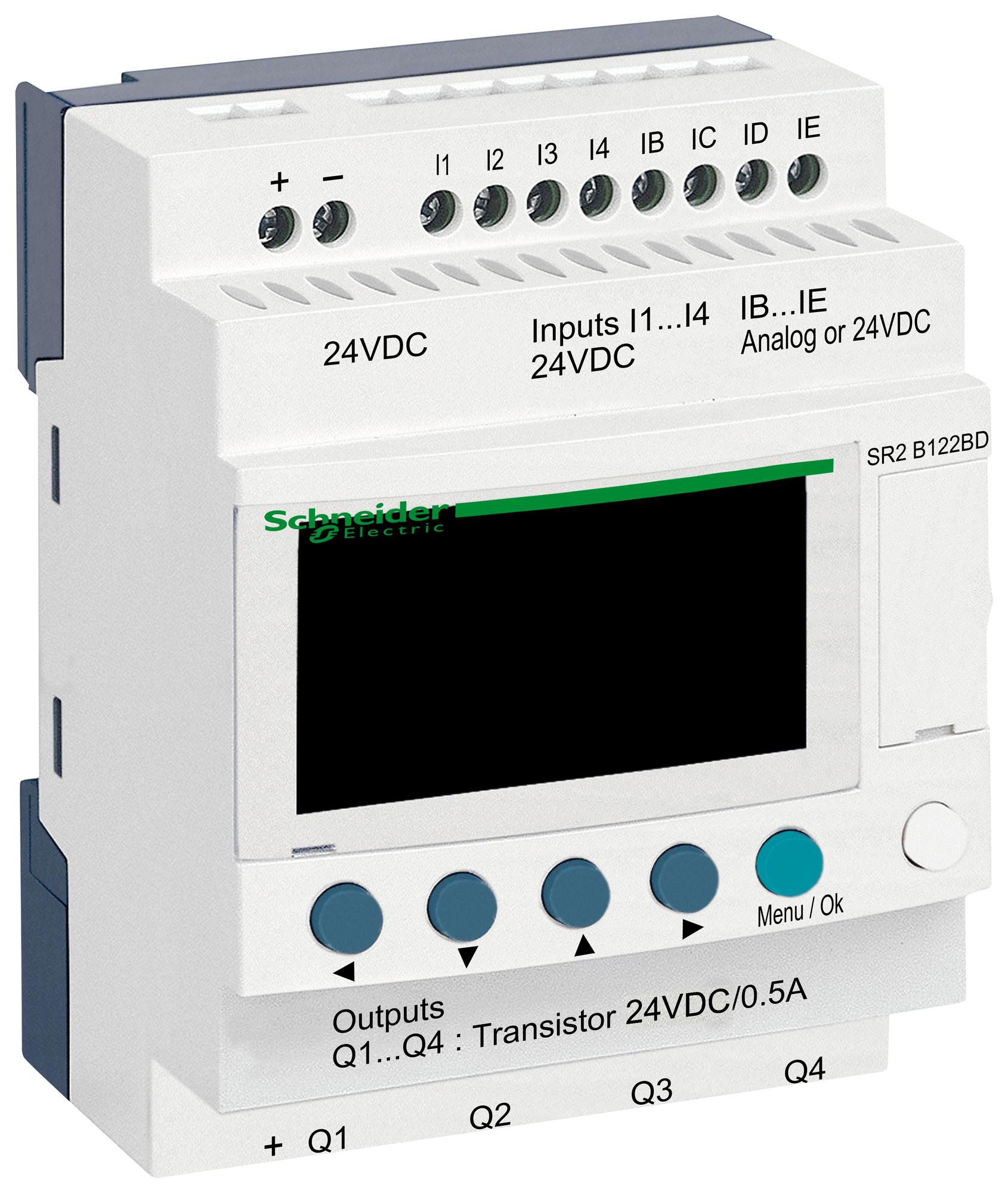SR2B122BD COMPACT SMART RELAY, 16 I/O, 24V SCHNEIDER ELECTRIC