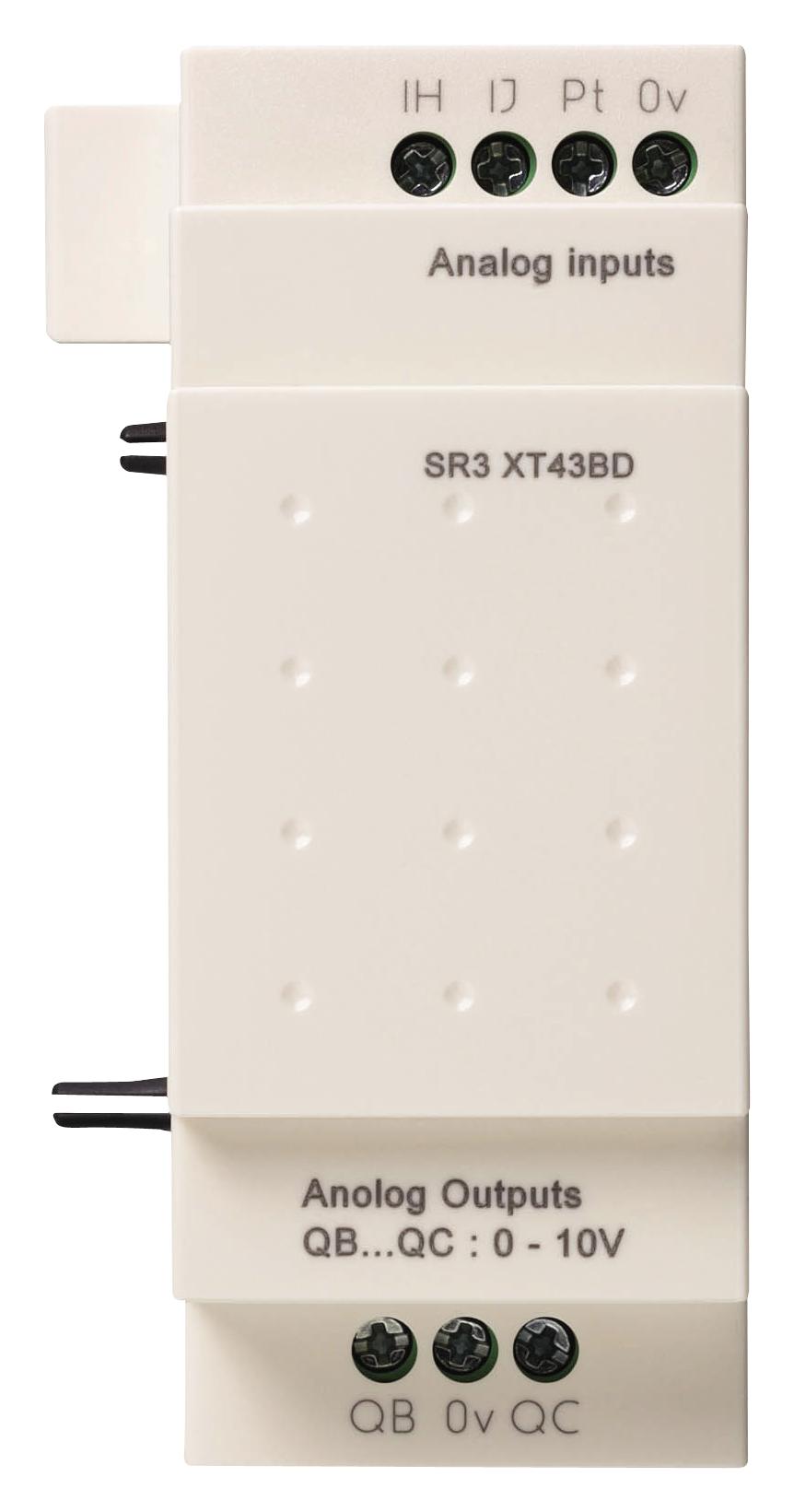 SR3XT43BD ANALOGUE I/O MODULE, 2 I/P, 2 O/P SCHNEIDER ELECTRIC