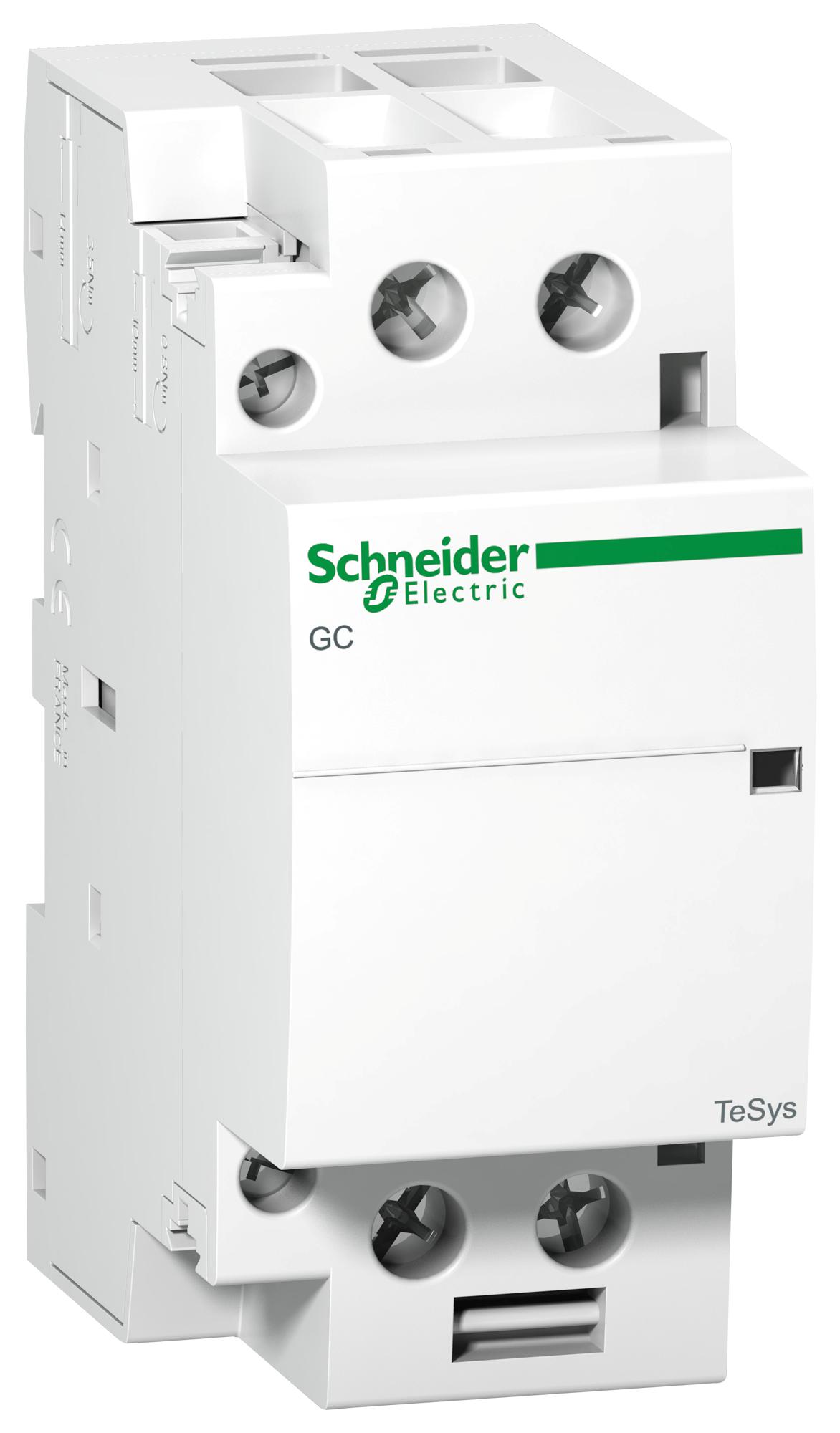 GC4020M5 CONTACTOR, DPST-NO, 240V, DIN RAIL SCHNEIDER ELECTRIC